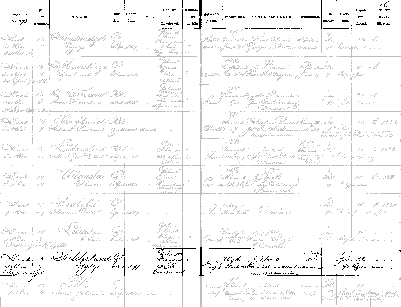 18930601 ovl Patientenreg Binnengasthuis Adam Eiltje Sodderland ev L d Ru
